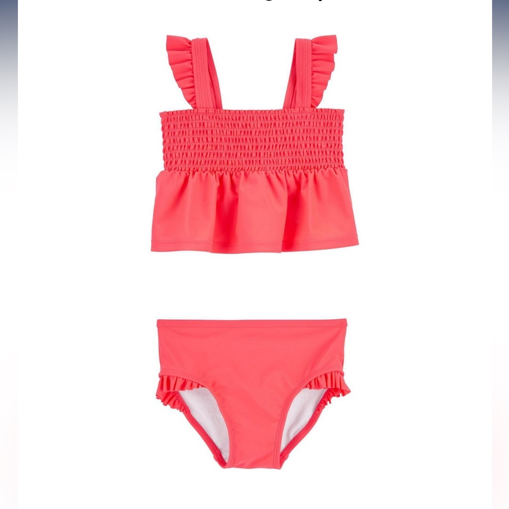 NWT Carter's Child of Mine 18 months Baby TG 2pc Swim- Orange